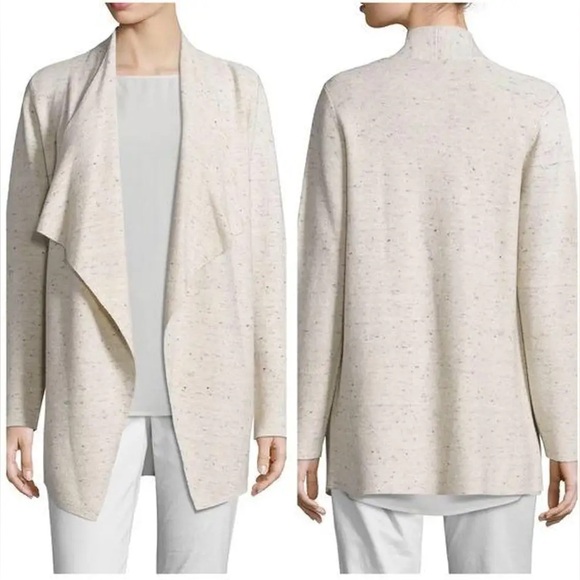Eileen Fisher Sweaters - Eileen Fisher Cream Open Front Cardigan